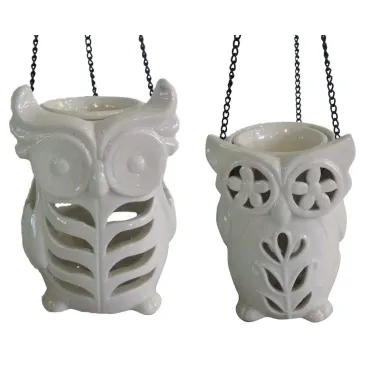 B/ESSENZA Sowa do zawieszenia z porcelany Ø 10X14 cm, min. 4 szt.
